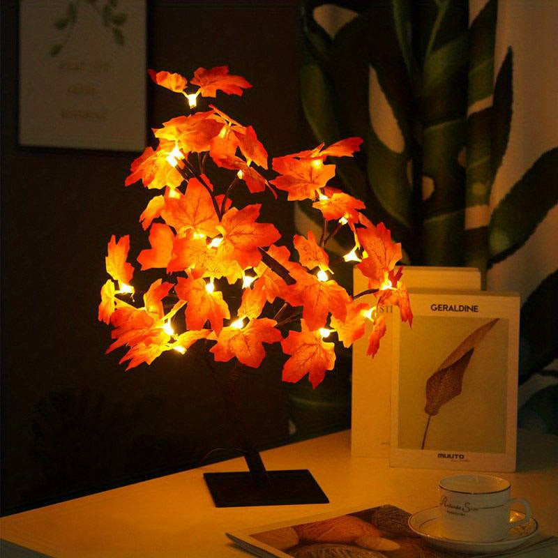 Bonsai Tree LED Light Room Decor Night Light USB Small Table Lamp For Dining Table Decoration Bedroom Atmosphere Decoration Autumn Thanksgiving Decoration Eid Al-Adha Mubarak