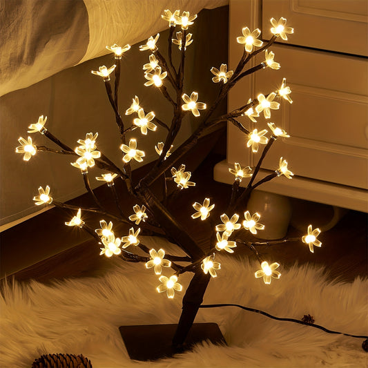 Bonsai Tree LED Light Room Decor Night Light USB Small Table Lamp For Dining Table Decoration Bedroom Atmosphere Decoration Autumn Thanksgiving Decoration Eid Al-Adha Mubarak